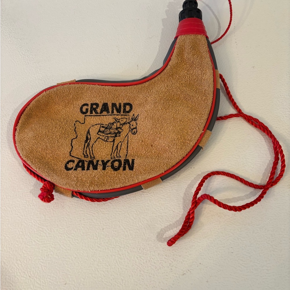 Grand Canyon Suede Canteen with Red Accents